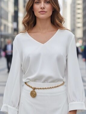 Chanel Gold  Belt Medallion